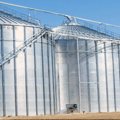 Agricultural Grain tanks insulated with spray foam
